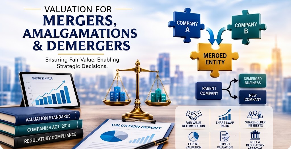 Valuation for Mergers, Amalgamations and Demergers in India